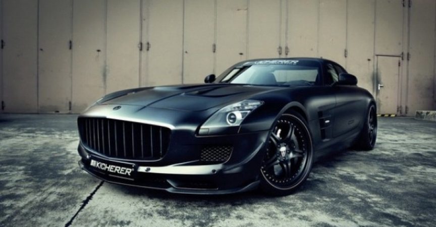 Matte Black MERCEDES SLS Tuning by Kicherer